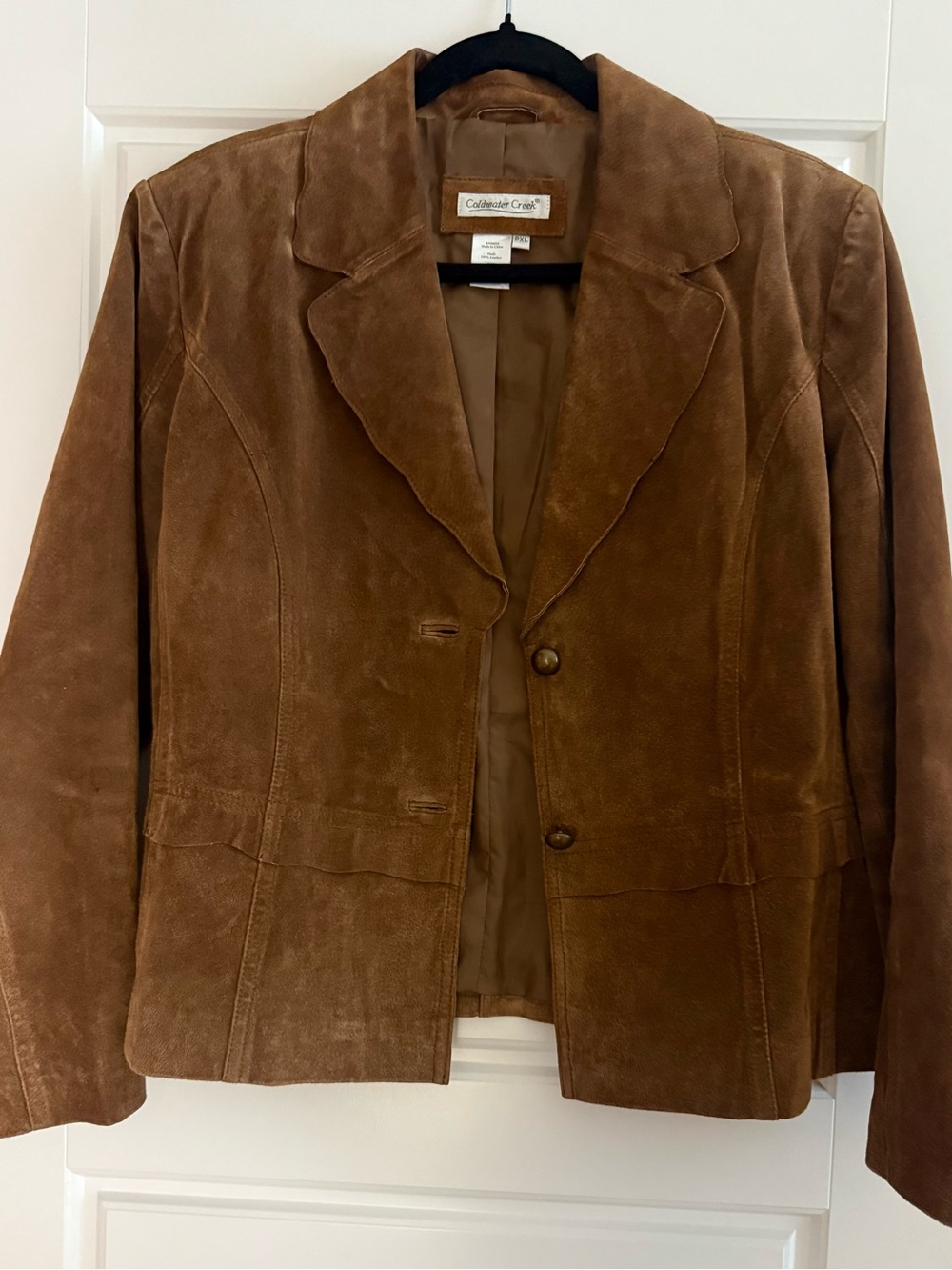 Coldwater Creek Vintage 100% Suede Leather Jacket. PXL - Fits XL